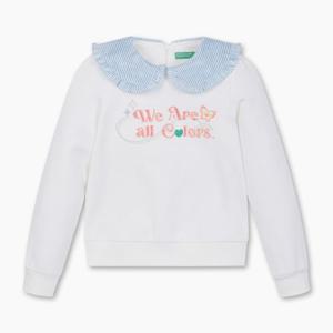 [베네통 키즈]베네통키즈 프릴카라나비맨투맨 QAMT02411 IV