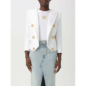 [BALMAIN] 라프리마 여성 블레이저 자켓 EF1SC225VF21 0FB 화이트 /6