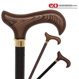[오쎈버그]갈색우든더비 길이조절식 클래식 지팡이