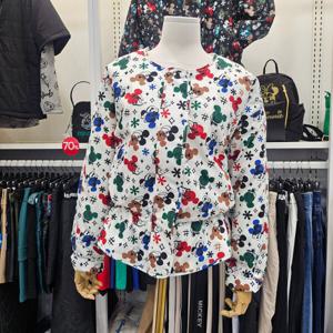 [디즈니골프]여성 스트링 포인트 루즈핏 누비 숏 점퍼(DO3LJP003