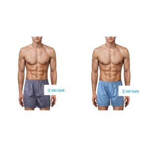 [보디가드]부드러운 실켓면 그레이,블루 남성트렁크2종택1 BGMTA461BGMTA462