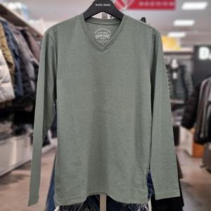 뱅뱅 HC21 남녀공용 브이넥긴팔면티셔츠 NTZ256