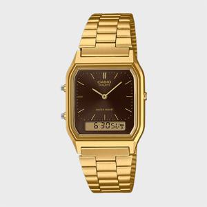 CASIO 카시오 AQ-230GA-5A 골드 빈지티 레트로 아날로그 손목시