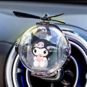 산리오 우주선 LED 차량용 방향제-쿠로미 캐릭터피규어