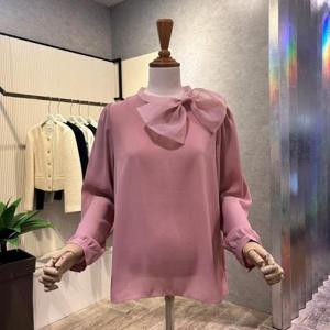 [ab.f.z]AOZ1HB42C_쉬폰 빅 리본 블라우스