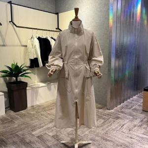 [ab.f.z]AOZ5HU01G_하이넥 지퍼 스트링 롱 점퍼