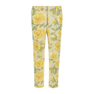 겐조 피오니 코튼 앤 리넨 자카드 팬츠 FF52PA0939O1 01