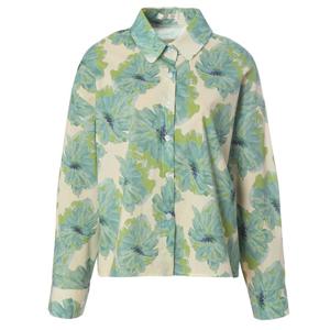 [페이지플린]카라넥 플라워 프린트 긴팔 셔츠 (F5ABL512)