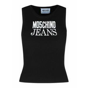 [MOSCHINO] 여성 탑 탱크 블랙 비스코스 블렌드 088732031555 /8