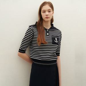 [SATIN] 세일러 카라 스프라이트 니트 O252T908