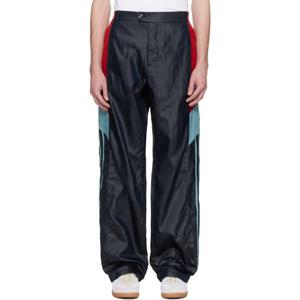 25 FW 마틴로즈 남성 네이비 패널 트랙 팬츠 251892M190003