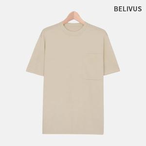 빌리버스 남자 라운드 반팔 니트 여름 티셔츠 BRE018