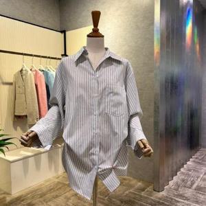 [ab.f.z]AOZ5QB03G_볼륨 나그랑 스트라이프 셔츠