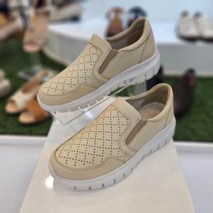 허시파피 세이브존07 여성 5 CM굽 초경량 컴포트 캐주얼 펀칭 슬립온 3FR465