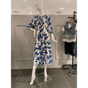 르니앤맥코이 소매 셔링 패턴 롱 원피스 (MM05OP300HJY)