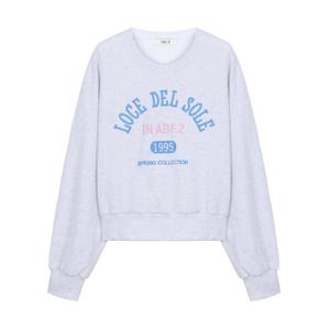 [에이비에프지]레터링 자수 포인트 라운드넥 맨투맨 티셔츠 APZ1ZK31C