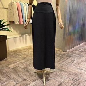 [ab.f.z]AOZ5QS34G_스트라이프 사이드 트임 롱 스커트