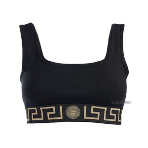 [베르사체] SS25 여성 그레카 민소매 크롭 탑 1013323 1A10011 A1008