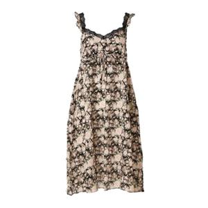 [비너스]얇고 부드럽고 시원한 플라워프린트 풀슬립 VFS5015