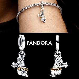 판도라 Pandora 792682C01 여자 남자 디즈니 100주년 Lab-grown 다이아몬드 Baloo 댕글 참 펜던트