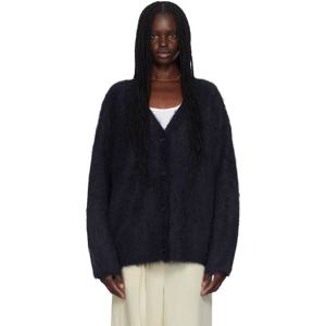 토템 가디건 SSENSE 익스클루시브 네이비 박시 가디건 242771F095000