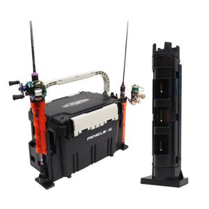 미라클 태클박스 높이조절 로드 홀더 소형 블랙 스탠드