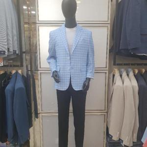 런던포그 HL01 스카이 체크 프린트 자켓 LPAJA789