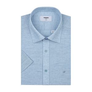 [레노마(셔츠)]린넨혼방 슬럽  일반핏 반팔셔츠  RPUSG0204BU