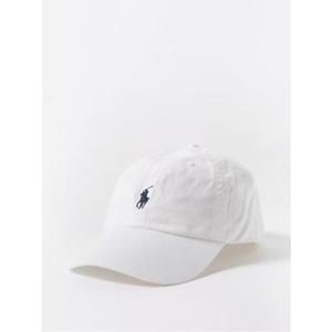 25 FW 폴로 랄프 로렌 남성 로고 자수 코튼 트윌 베이스볼 캡 WHITE 710548524011