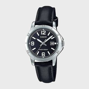 CASIO 카시오 LTP-V004L-1B 여성 가죽밴드 심플 손목시계