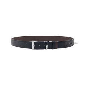 [몽블랑] SS25 남성 리버서브 텍스쳐 벨트 118436 BLACK BROWN