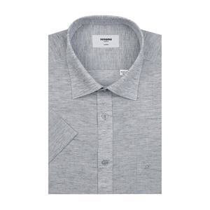 [레노마(셔츠)]쾌적한 린넨 혼방 슬럽사  일반핏반팔셔츠  RPUSG0252GY