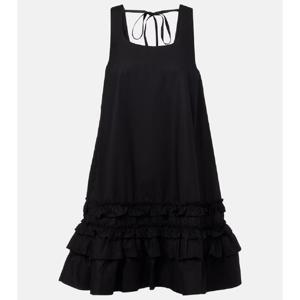 가니 러플 코튼 포플린 미니드레스 P01076796