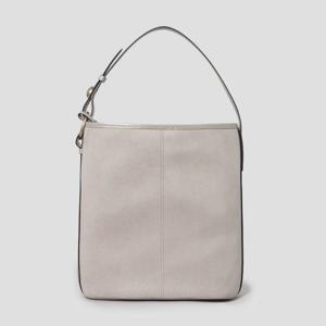 [빈폴] 뉴럽 스웨이드 슬라우치 숄더백 - 라이트 그레이 BE49D3M032