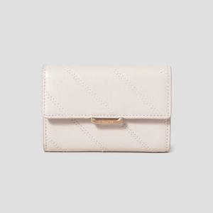 [빈폴] 노라 퀼팅 명함 카드지갑 - 아이보리 BE51A4M140