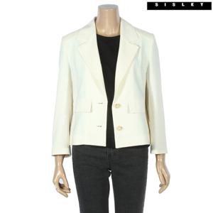 [시슬리]시슬리 투버튼 크롭 베이직 자켓 SAJKC2231_IV