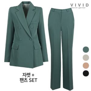 [비비드 시크릿가너]VIVID SET 여성 엘라 정장자켓+부츠컷팬츠