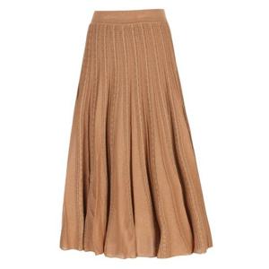 [마레몬떼][마레몬떼] 펀칭 플리츠 니트롱스커트_M215MSK10P0