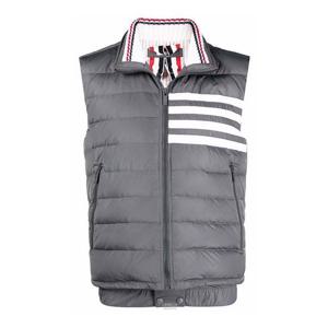 25FW 톰브라운 4바 스트라이프 패딩 조끼 미드그레이 MVD024X 07259 035