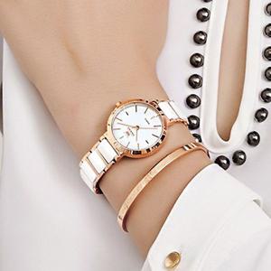 B1002WC 시티즌 무브 스테인리스 스틸 세라믹 고급 여자 시계