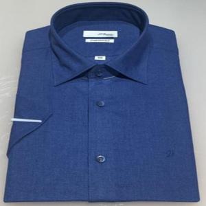 [듀퐁셔츠]SE4MM22HS757SBU_슬림 린넨 믹스 반소매 셔츠