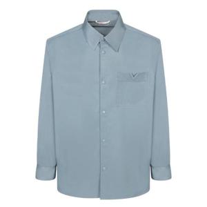 발렌티노 로고 플라크 버튼 셔츠 재킷 5V3CIO05CKV S02 TP943205166