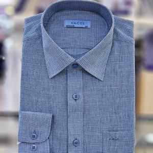 [바찌]긴팔 린넨 써커 잔체크 셔츠  VD1O1CR141E03L