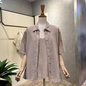 [ab.f.z]AOZ3HB35H_박시 카라 민소매 셋업 블라우스