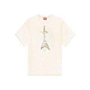 25 FW 디젤 T 박스 T18 그래픽 프린트 오버사이즈 티셔츠 A194110PLBQ TP439278174