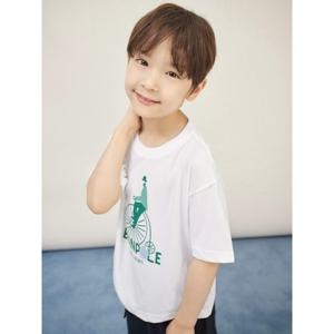 [빈폴키즈] 그래픽 반팔 티셔츠 화이트 (BI5742U011)