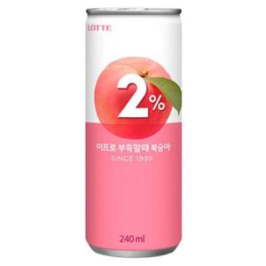 [롯데칠성] 롯데칠성음료 2% 부족할때 복숭아 240ml 60개_