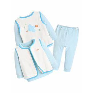 [모이몰른]유아 딥카바링 자카드 베스트 상하복 세트 M251NNN10P