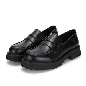 [본사운영] BABARA 소가죽 배색 여성로퍼 4cm_BBG136