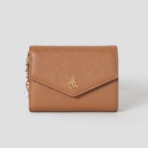 [빈폴] 루시 플랩 3단 중지갑 - 브릭 BE57A4M02C